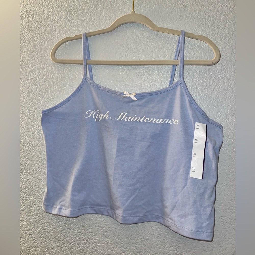 Wild Fable Women's Blue High Maintenance Tank Top